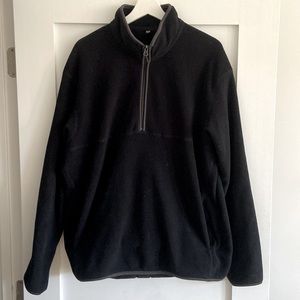 Uniqlo Fleece Half-Zip Pullover Black